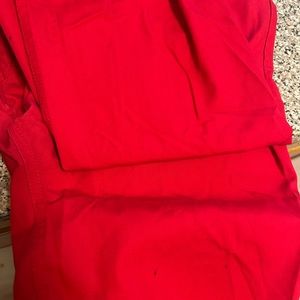 Previously worn still in good condition scrub pants red size medium